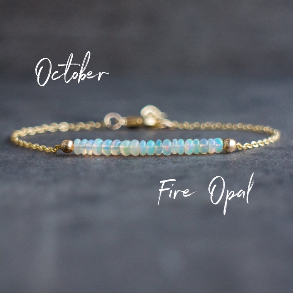Ethiopian Welo Opal Natural Gemstone Bracelet